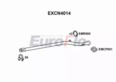 Труба выхлопного газа EuroFlo EXCN4014