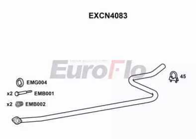 Труба выхлопного газа EuroFlo EXCN4083