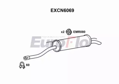 Амортизатор EuroFlo EXCN6069