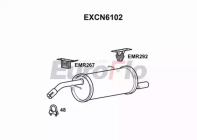 Амортизатор EuroFlo EXCN6102