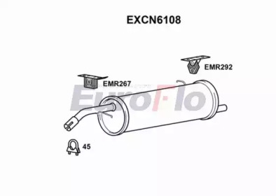 Амортизатор EuroFlo EXCN6108