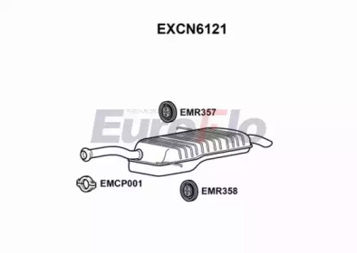 Амортизатор EuroFlo EXCN6121