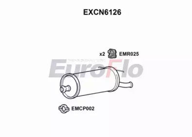 Амортизатор EuroFlo EXCN6126