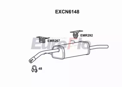 Амортизатор EuroFlo EXCN6148