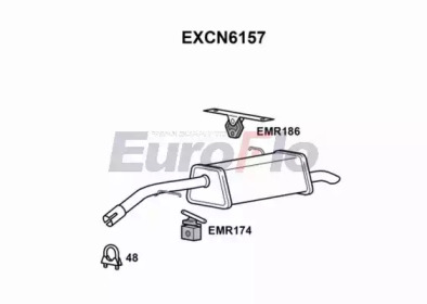 Амортизатор EuroFlo EXCN6157