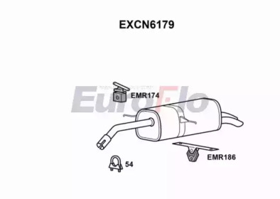 Амортизатор EuroFlo EXCN6179