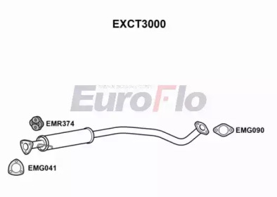 Средний глушитель выхлопных газов EuroFlo EXCT3000