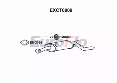 Глушитель выхлопных газов конечный EuroFlo EXCT6009