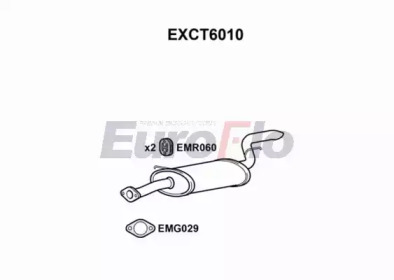 Глушитель выхлопных газов конечный EuroFlo EXCT6010