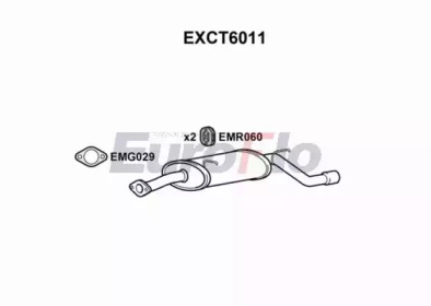 Глушитель выхлопных газов конечный EuroFlo EXCT6011