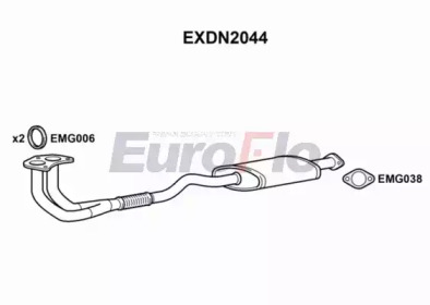 Труба выхлопного газа EuroFlo EXDN2044