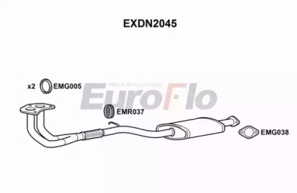 Труба выхлопного газа EuroFlo EXDN2045