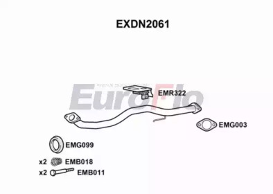 Труба выхлопного газа EuroFlo EXDN2061