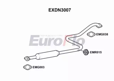 Средний глушитель выхлопных газов EuroFlo EXDN3007