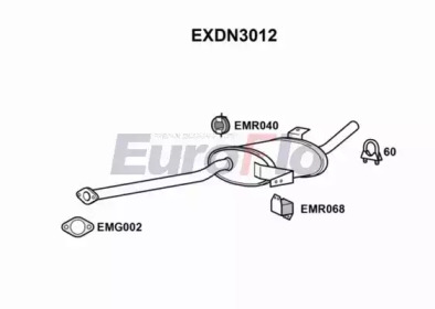 Амортизатор EuroFlo EXDN3012