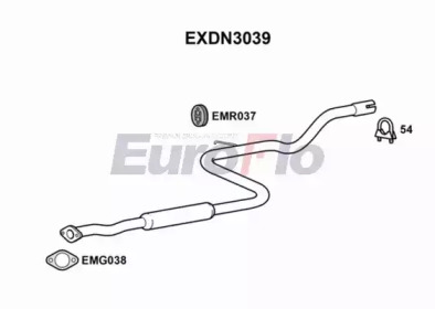 Средний глушитель выхлопных газов EuroFlo EXDN3039