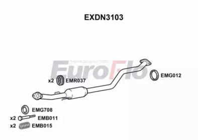 Средний глушитель выхлопных газов EuroFlo EXDN3103