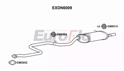 Глушитель выхлопных газов конечный EuroFlo EXDN6009