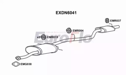 Глушитель выхлопных газов конечный EuroFlo EXDN6041