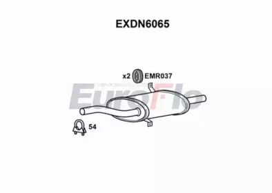 Глушитель выхлопных газов конечный EuroFlo EXDN6065