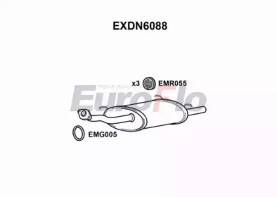 Амортизатор EuroFlo EXDN6088