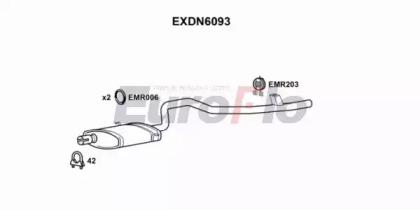 Глушитель выхлопных газов конечный EuroFlo EXDN6093