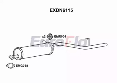 Глушитель выхлопных газов конечный EuroFlo EXDN6115