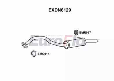 Глушитель выхлопных газов конечный EuroFlo EXDN6129