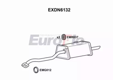 Глушитель выхлопных газов конечный EuroFlo EXDN6132