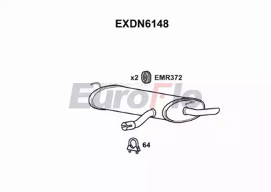 Амортизатор EuroFlo EXDN6148