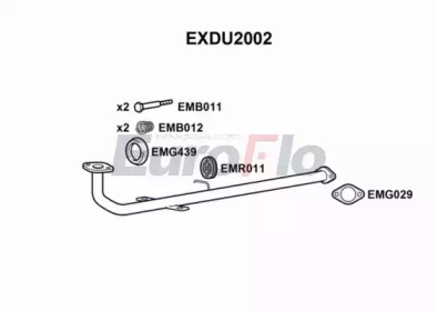 Труба выхлопного газа EuroFlo EXDU2002