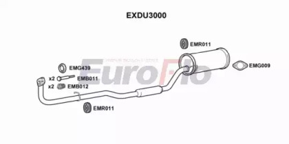 Амортизатор EuroFlo EXDU3000