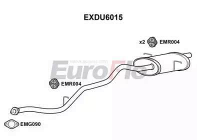 Глушитель выхлопных газов конечный EuroFlo EXDU6015