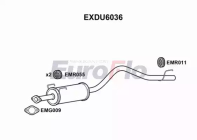 Амортизатор EuroFlo EXDU6036