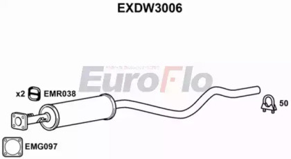 Средний глушитель выхлопных газов EuroFlo EXDW3006