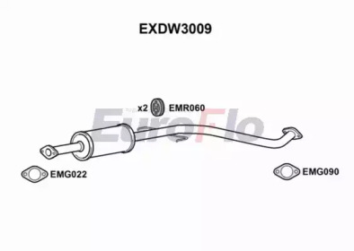 Средний глушитель выхлопных газов EuroFlo EXDW3009