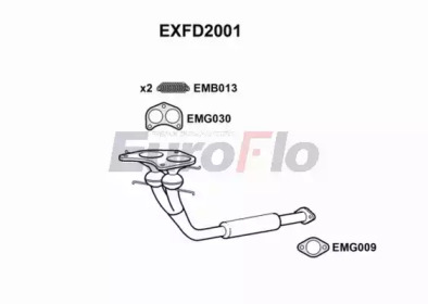 Труба выхлопного газа EuroFlo EXFD2001