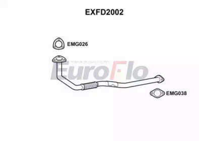 Труба выхлопного газа EuroFlo EXFD2002