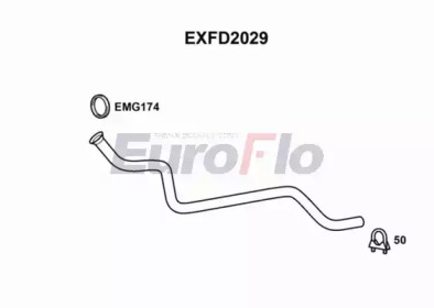 Труба выхлопного газа EuroFlo EXFD2029