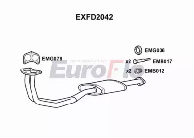 Труба выхлопного газа EuroFlo EXFD2042