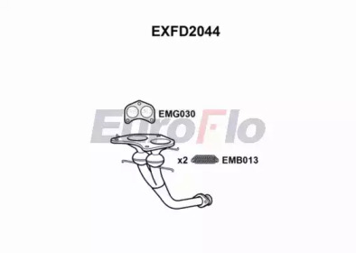 Труба выхлопного газа EuroFlo EXFD2044