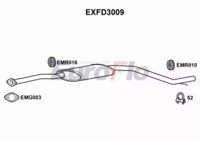 Средний глушитель выхлопных газов EuroFlo EXFD3009