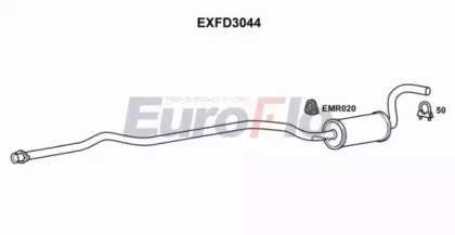 Средний глушитель выхлопных газов EuroFlo EXFD3044