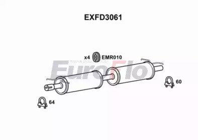 Амортизатор EuroFlo EXFD3061