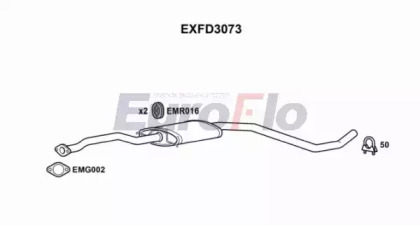 Средний глушитель выхлопных газов EuroFlo EXFD3073