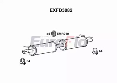 Амортизатор EuroFlo EXFD3082