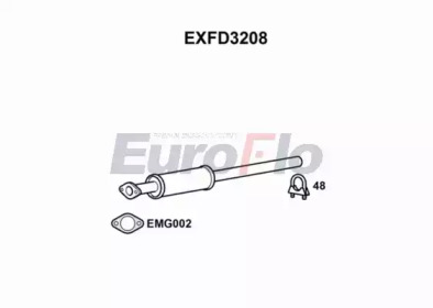 Амортизатор EuroFlo EXFD3208