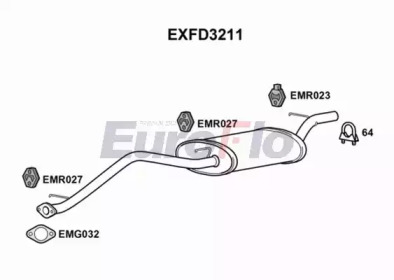 Амортизатор EuroFlo EXFD3211