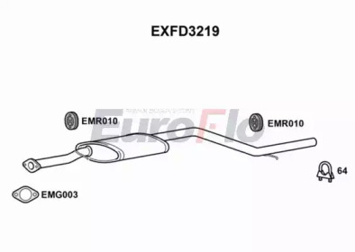 Амортизатор EuroFlo EXFD3219