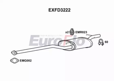 Амортизатор EuroFlo EXFD3222